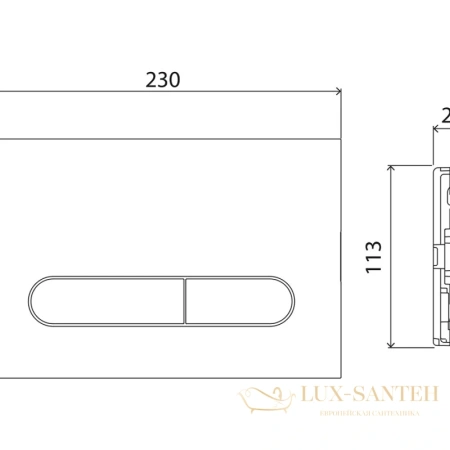 смывная клавиша belbagno prospero bb008-pr-oro, золотой