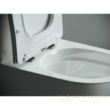 унитаз-компакт безободковый ceramica nova metropol cn4001 с сиденьем микролифт, белый