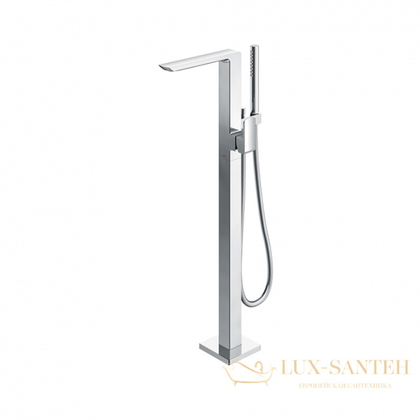 смеситель напольный для ванны toto gr, tbg02306r, 113x374x876мм, с ручным душем, active wave, хром