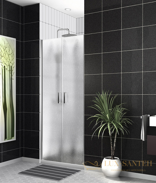 душевая дверь belbagno uno uno-b-2-100-ch-cr 100 см профиль хром, стекло шиншилла