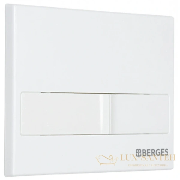 кнопка berges line 040011 для инсталляции novum l1, белый глянец