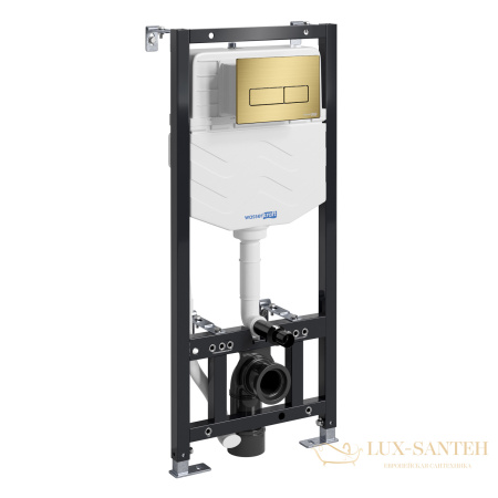 инсталляция для унитаза wasserkraft aller 10 10tlt.010.me.mg03 с панелью смыва, золотой матовый