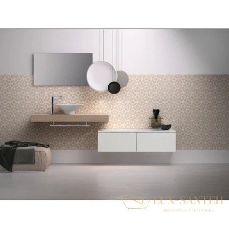 раковина kerasan deco cocktail 480101 45х45 см без декоративной пластины, белый