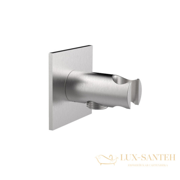 держатель ручного душа с подключением для шланга almar 316 collection, e095034.316, нержавеющая сталь брашированная