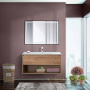тумба под раковину belbagno kraft kraft-1000-1c-so-rt 100 см подвесная, rovere tabacco