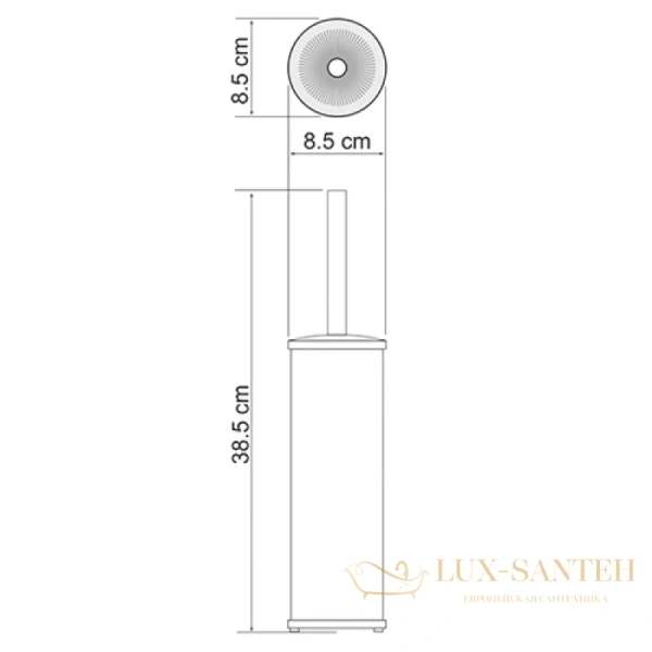 ерш wasserkraft bm k-1047, матовый хром