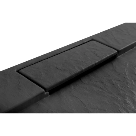 душевой поддон rea grand rea-k4593 из литого мрамора 100х80 см, черный