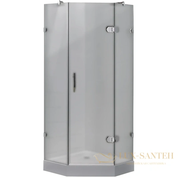 душевой уголок timo tl by-839 90f с поддоном 90x90 см, стекло матовое