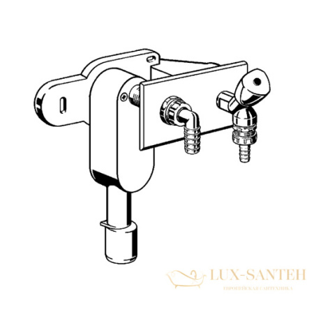 сифон viega 369156 для стиральной/посудомоечной машины, скрытый монтаж, хром глянцевый