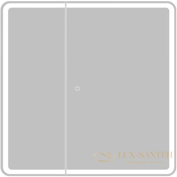 зеркальный шкаф belbagno marino spc-mar-800/800-2a-led-tch 80 см с подсветкой, белый