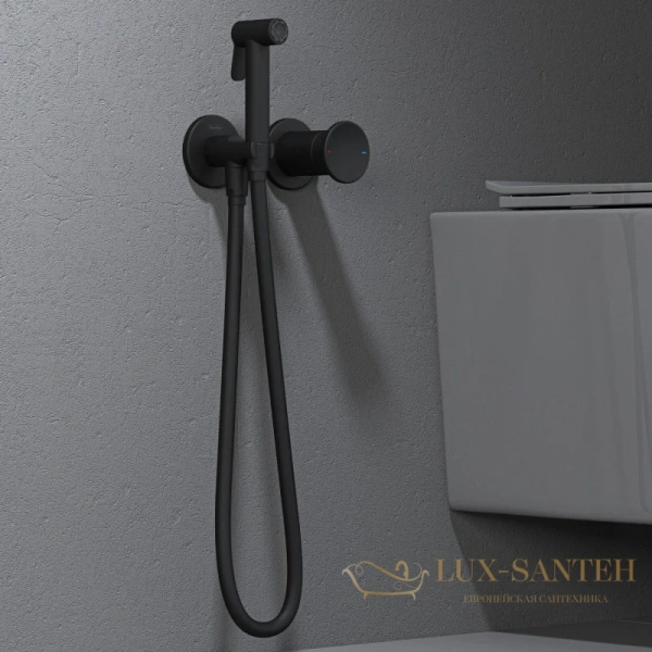 гигиенический комплект teska arte tera t5538, черный матовый