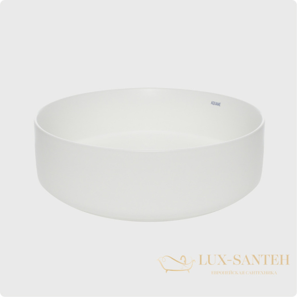 раковина накладная aquame aqm5012mw, 355 мм, белый матовый