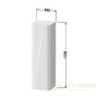 шкаф высокий duravit happy d.2 plus hp1261l9292 400x360x1336 мм левый, серый