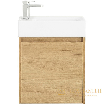 тумба под раковину belbagno kraft mini kraft mini-500/260-1a-so-rnn-l 50 см l подвесная, rovere nebrasca nature