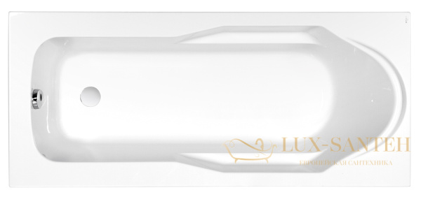 ванна прямоугольная cersanit santana 160x70, 63324, цвет белый