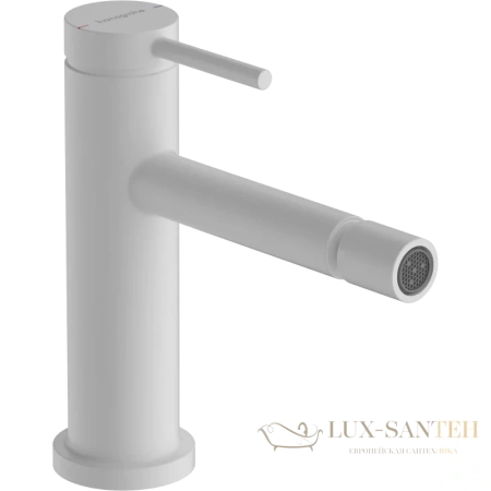 смеситель для биде с донным клапаном hansgrohe tecturis s 73201700, белый матовый