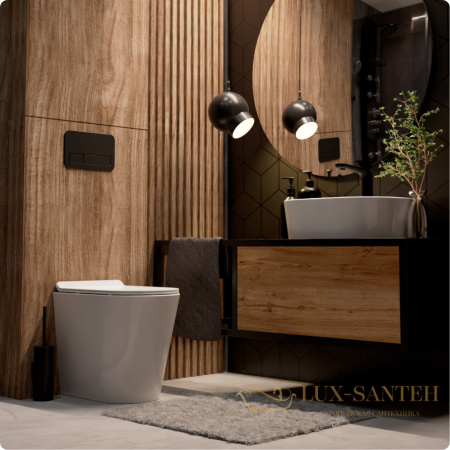 унитаз приставной безободковый aquame aqm3001, с быстросъемным сиденьем softclose, белый глянцевый