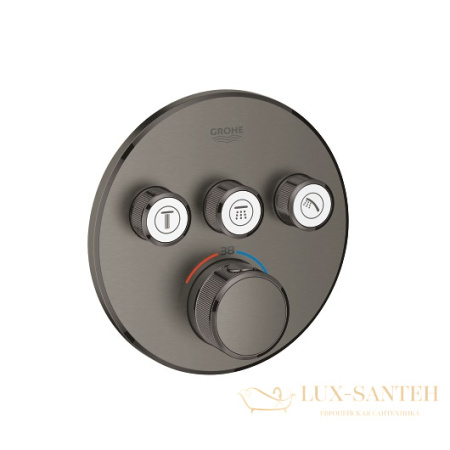 термостат grohe grohtherm smartcontrol 29121al0, темный графит матовый