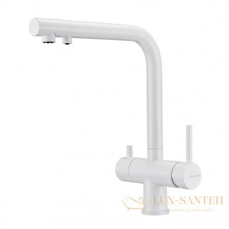 смеситель для кухни под фильтр milacio ultra mcu.559.wh, белый матовый