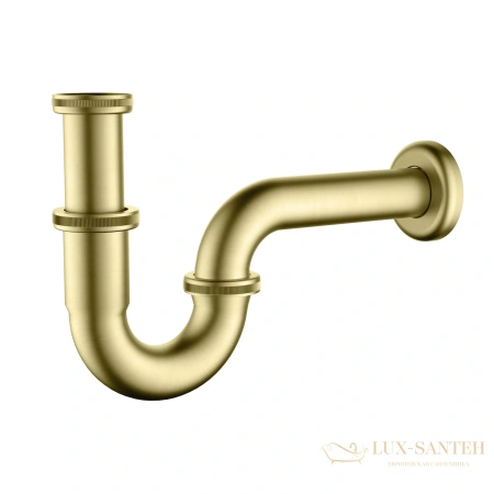 сифон для раковины timo 961/17l, золото матовое