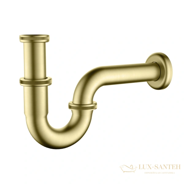 сифон для раковины timo 961/17l, золото матовое