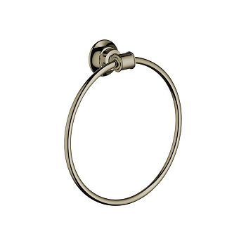 axor montreux, 42021820, полотенцедержатель кольцевой 20.8см., подвесной, цвет шлиф.никель