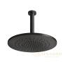 верхний душ gessi 316 shower 54152.707 ø 355 мм, black metal brushed pvd