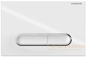 панель смыва charus tm, magnus, fp.340.11.01, белый глянцевый