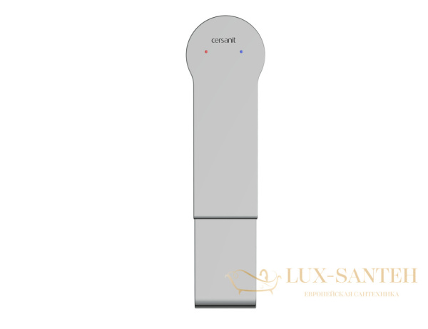 смеситель высокий для раковины cersanit brasko 63024, с донным клапаном, хром