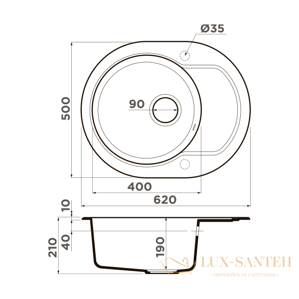 кухонная мойка omoikiri manmaru 62-bl artgranit х черный, 4993355
