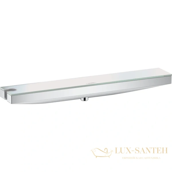 шланговое подключение hansgrohe rainfinity porter 500 26843000 с полкой и держателем, левое, хром