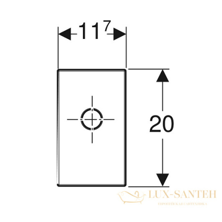 финишный комплект geberit 115.416.21.1 для внутристенного сифона, хром глянцевый
