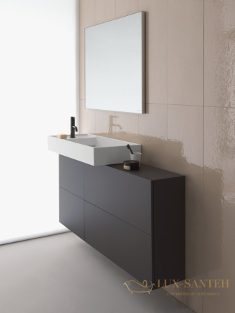 раковина laufen kartell by 8.1233.2.757.112.1 накладная 75 см, белый матовый 