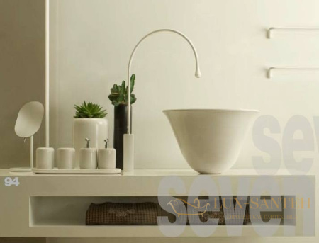 стакан gessi goccia 38034.031, хром/белый