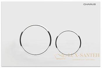 панель смыва charus tm, spazio, fp.330.12.01, белый матовый