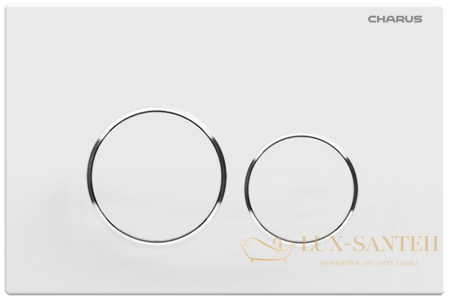 панель смыва charus tm, spazio, fp.330.12.01, белый матовый