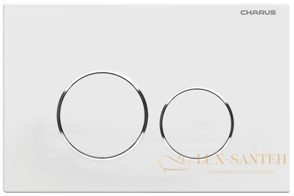 панель смыва charus tm, spazio, fp.330.12.01, белый матовый