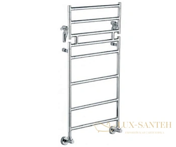 полотенцесушитель водяной margaroli sereno 483-8m с полкой, 4834708snp, никель сатин