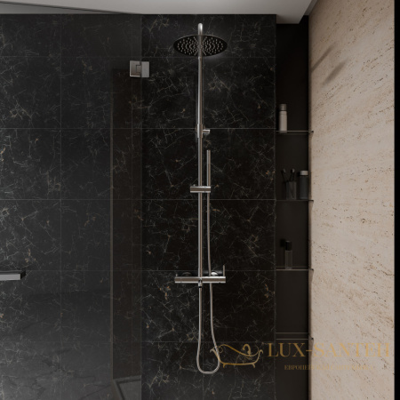 душевая система для ванны milacio ultra mcu.151.ss, нержавеющая сталь