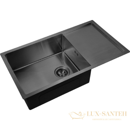 кухонная мойка zorg pvd pvd 7844 grafit, графит