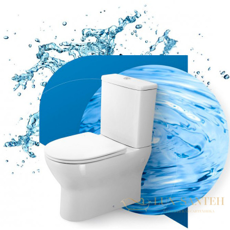 унитаз компакт belbagno energia bb8134cpr/sc без бачка с сиденьем микролифт, белый