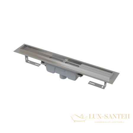 alcaplast apz6 professional водоотводящий желоб с порогами для цельной решетки вертикальный слив, 1150 мм apz1006s-1150