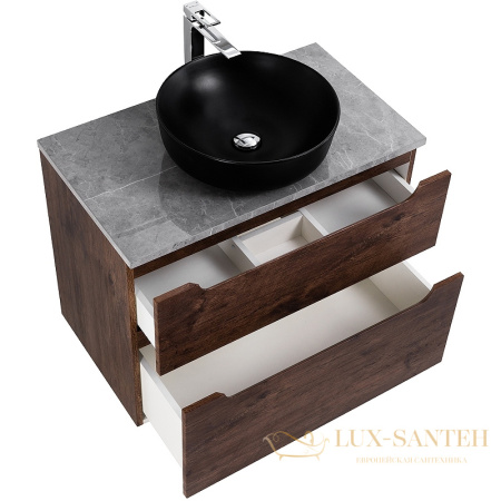 тумба под раковину belbagno etna-h60 etna-h60-800-2c-so-rw-p 80 см подвесная, rovere moro