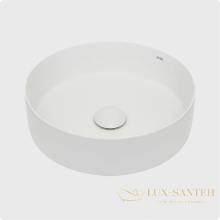 раковина накладная aquame aqm5012mw, 355 мм, белый матовый