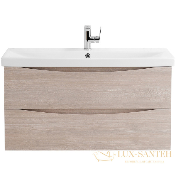 тумба под раковину belbagno marino-cer marino-cer-1000-2c-so-rg-p 100 см подвесная, rovere grigio