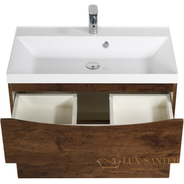 тумба под раковину belbagno marino marino-h60-800-2c-so-rw-p 80 см подвесная, rovere moro