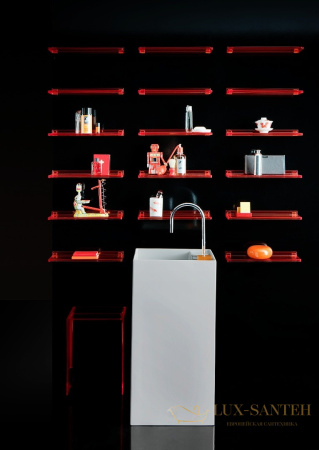 раковина laufen kartell by 8.1133.1.400.111.1 напольная 38 см, белый глянцевый
