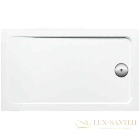 душевой поддон jacob delafon flight e62651-f-00 из литого мрамора 100х90 см, белый