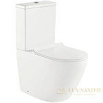 Унитаз компакт BelBagno Sfera-r BB2141CPR без бачка и сиденья, белый