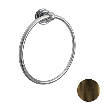 nicolazzi accessori, 1485db, полотенцедержатель кольцо 19.5см., подвесной, цвет темная бронза
